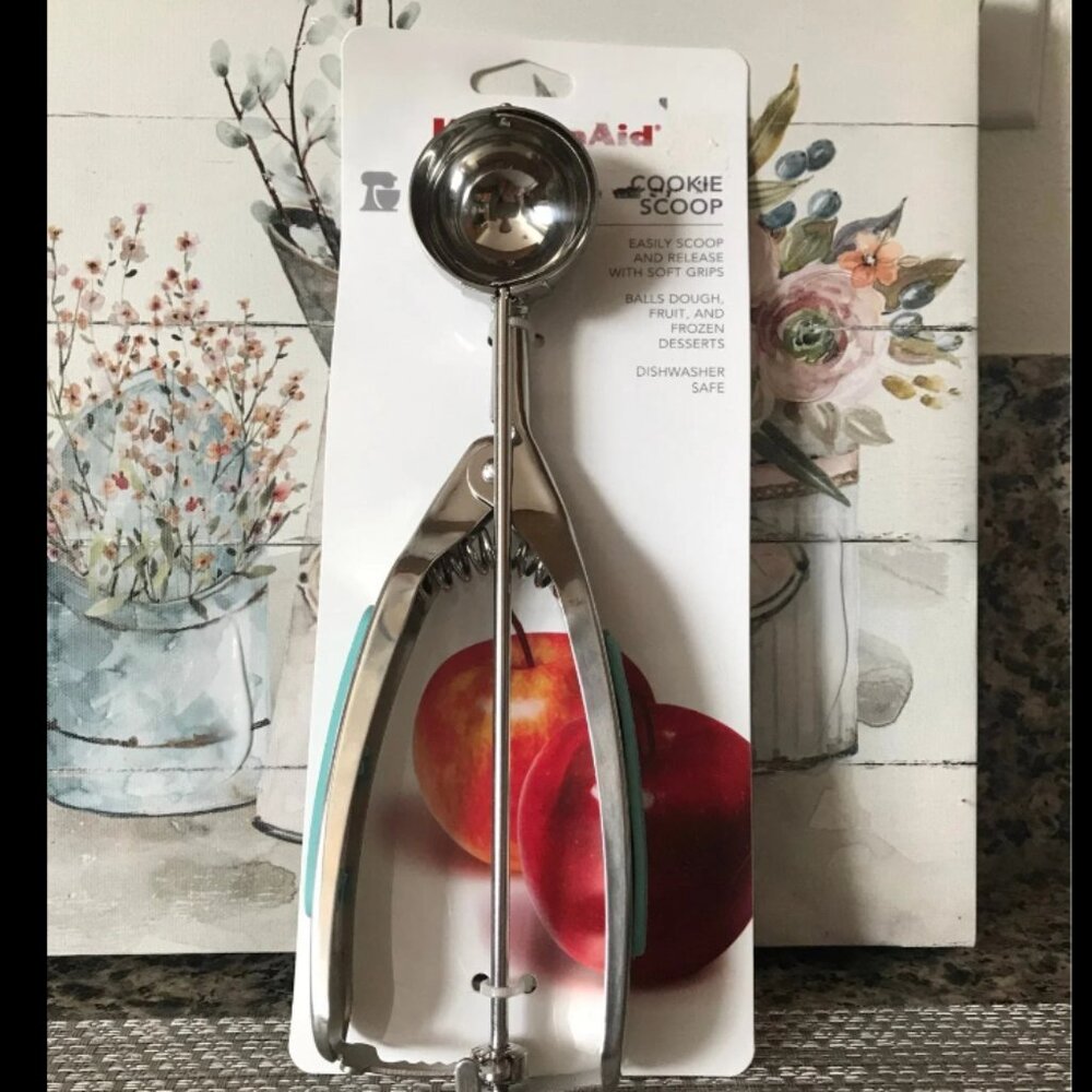 KitchenAid Stainless Steel Cookie Scoop- Aqua Sky